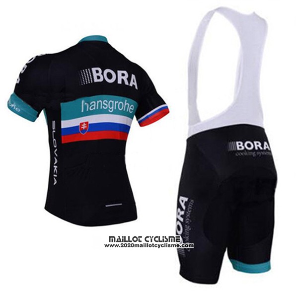 2017 Maillot Ciclismo Bora Hansgrohe Noir Manches Courtes et Cuissard
